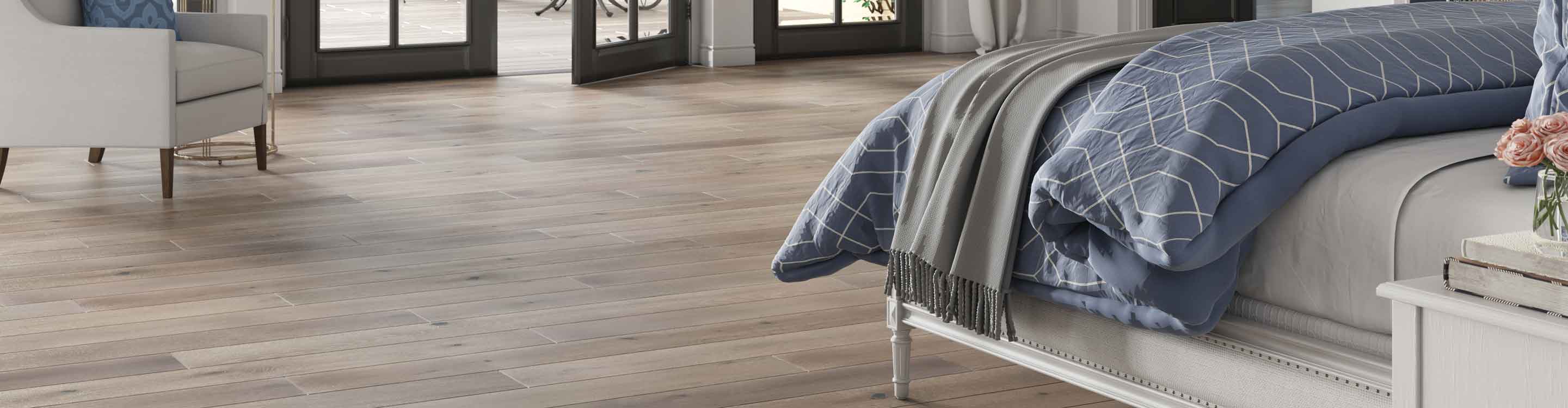 Living room with hardwood flooring and fireplace